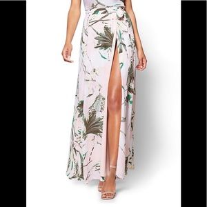 NY&C Cherry Blossom Wrap Maxi Skirt NWT